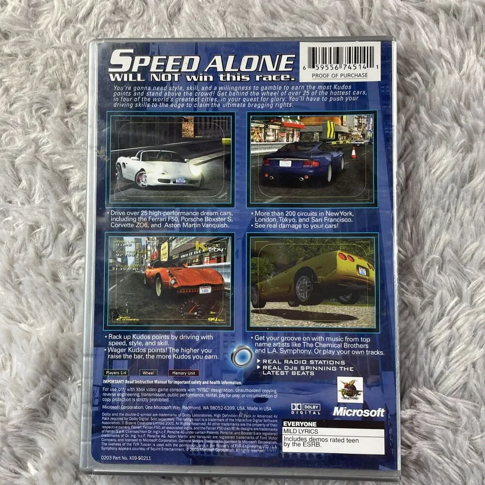 Project Gotham Racing (Microsoft Xbox, 2001) Platinum Hits Complete CIB Racing - Picture 3 of 13